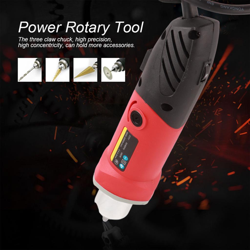 480W Variable Speed Electric Mini Die Drill Grinder Power Rotary Tool