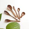 Wooden Honey Spoon Small Spice Condiment Spoon Sugar Tea Coffee Scoop Dessert Spoon Teaspoon Kitchen Tableware