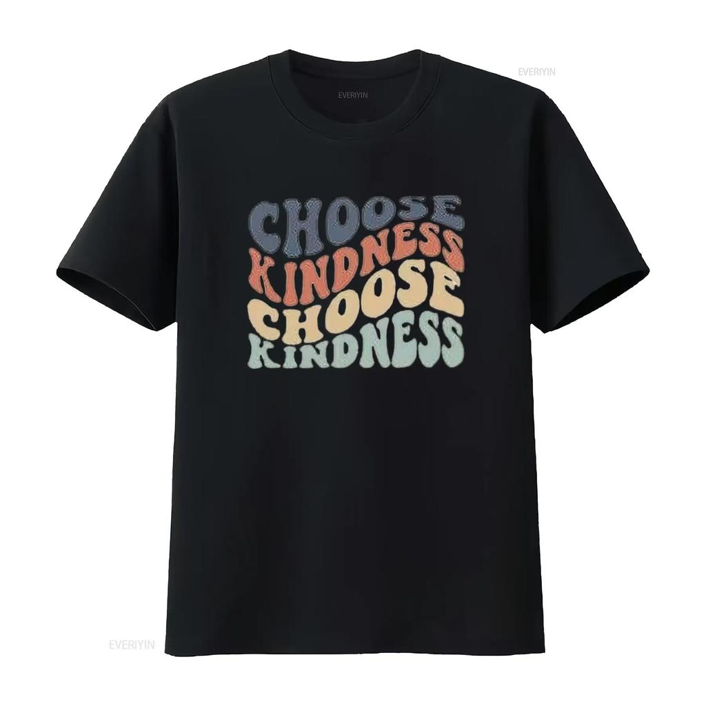 Womens Choose Kindness T Shirt Expression PrinT Casual Tops vintage Washed fashion homme streetwear Slightly designer clothes