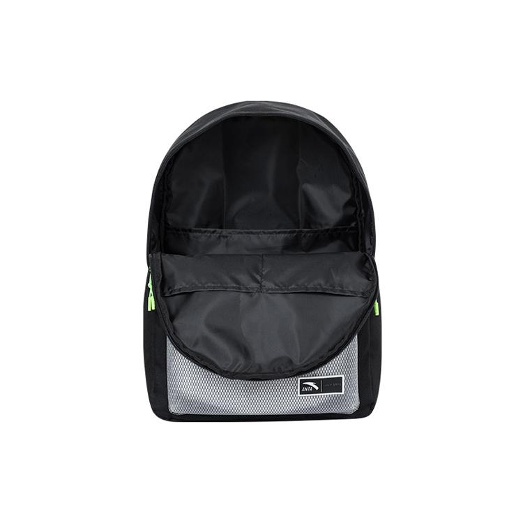 New Anta Life Collection 600D*600D78T/PU Double Coated Backpack Unisex Black 192228151-1