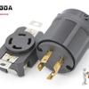 XIONGDA 30A 260V-450V American-Style Industrial Power Socket (4-Hole)