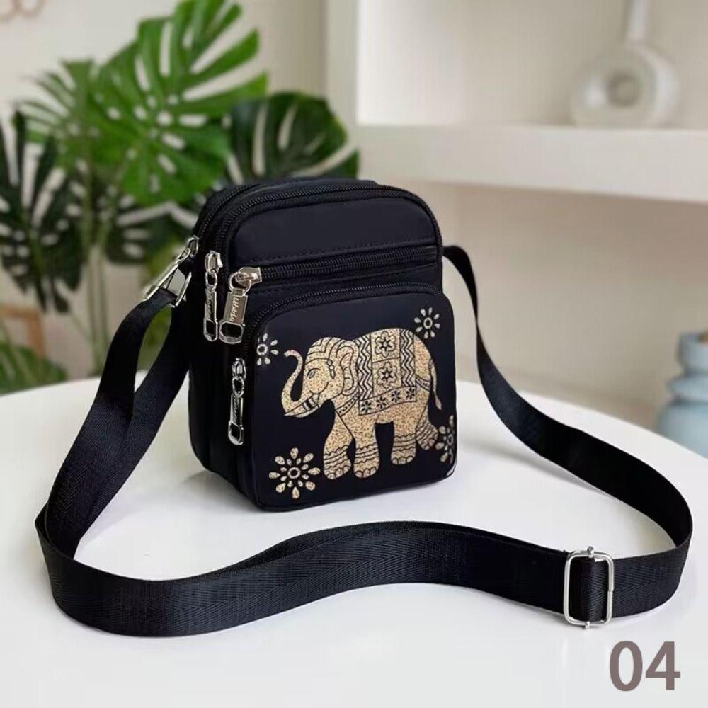 Печать Маленькая Квадратная Сумка Нейлоновые Нагрудные Сумки Повседневная Сумка Через Плечо Мужчины Женщины