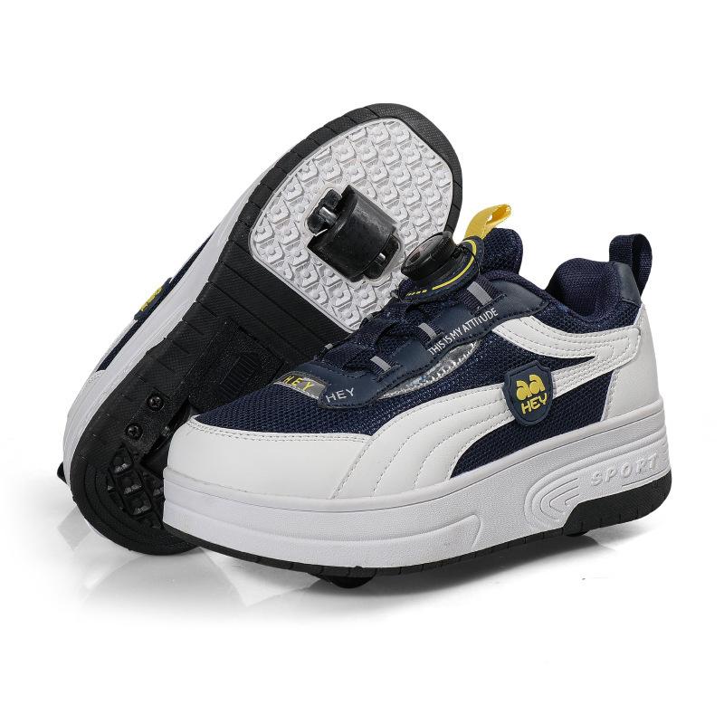 Internet Celebrity Runaway Shoes Girls Pulley Shoes Boys Wheel Shoes Children Skates Students Four-wheel Runaway Shoes Flying Shoes