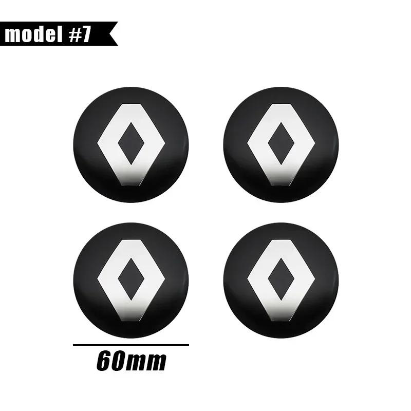 Для Renault Megane 2 Duster Logan Captur Clio 4 4 шт. 56 мм 60 мм 65 мм Стайлинг автомобиля Колпачок ступицы колеса Значок Эмблема Наклейка