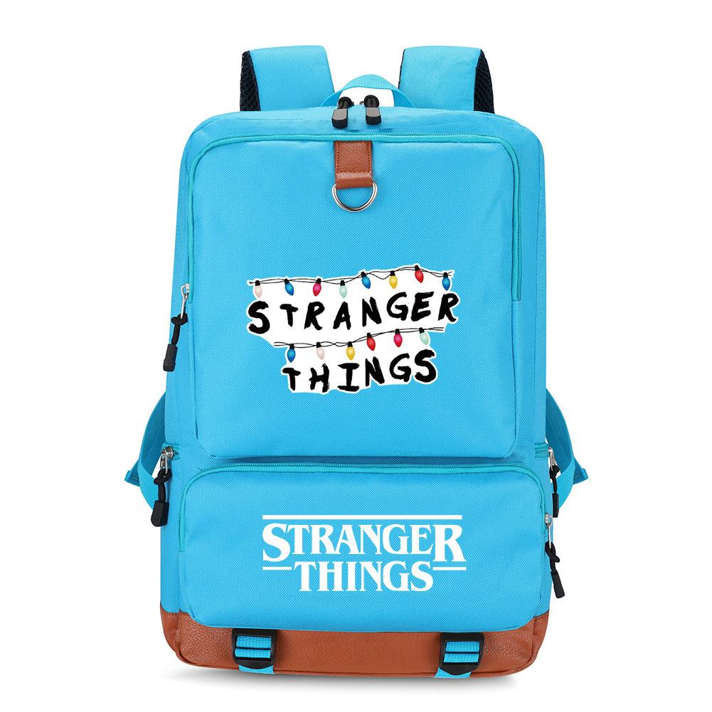 American Tv Stranger Things Stranger Things Backpack Student Backpack Elementary And Secondary School School Bag