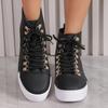 Women Sneakers Fashion High Top Flat Women Ankle Boots Platform Casual Shoes Outdoor Vulcanized Shoes for Women2025