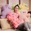 Sale Lovely Cartoon Bear Pillow Stuffed Bear Plush Toy Round Dot Ultra Soft Long Plush Fabric Cushion Creative Birthday Gift