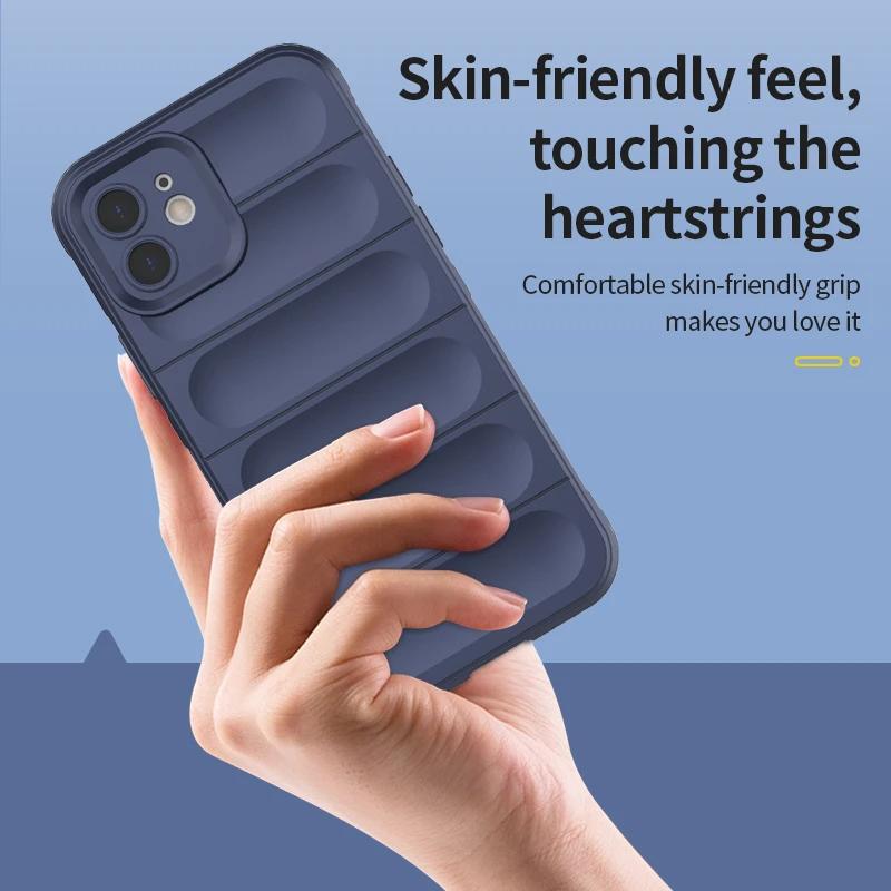 Чехол для iPhone 11 12 13 14 15 Pro Max задняя крышка чехол противоударный бронированный телефон чехлы жидкий силикон анти-падение Funda Coque
