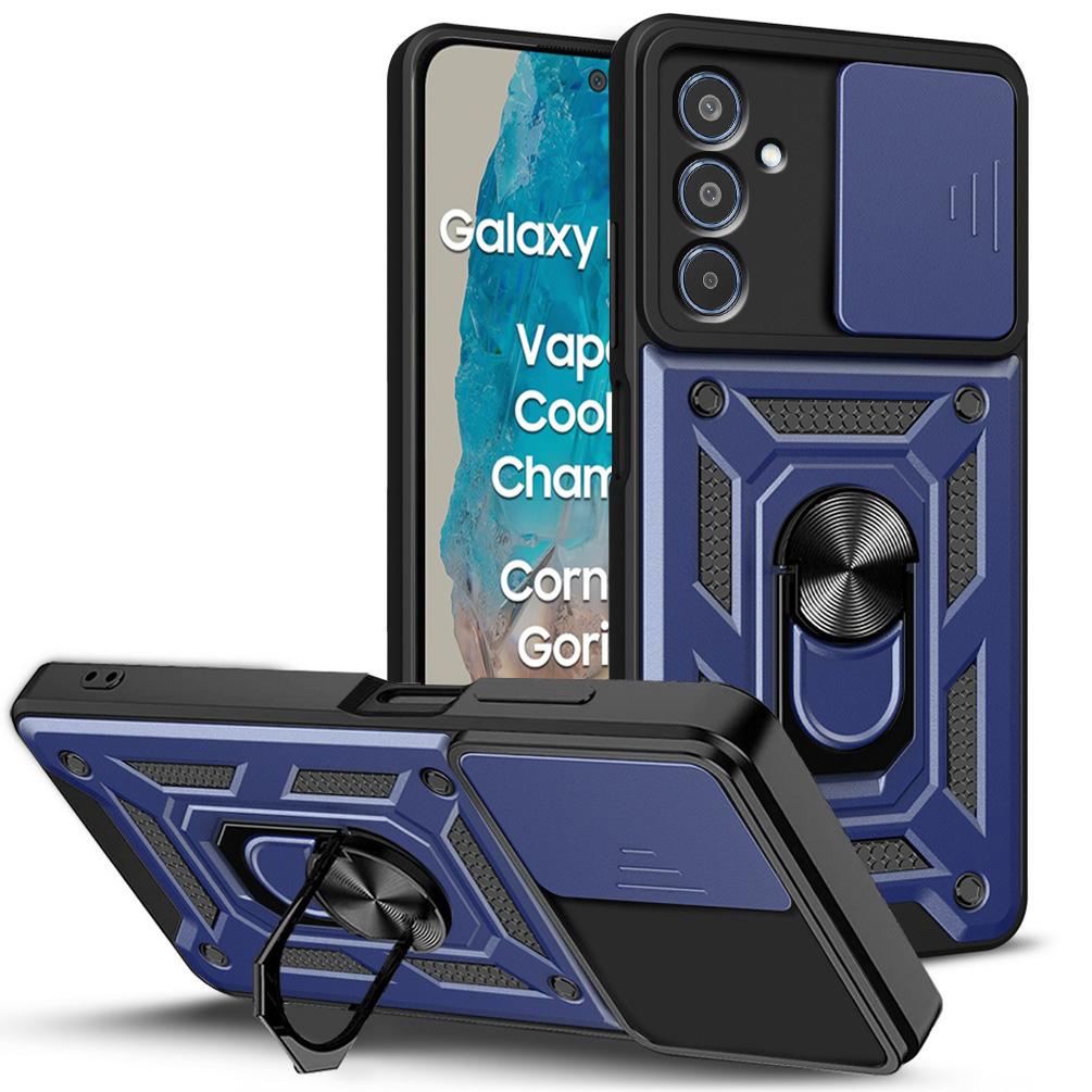Чехол для защиты камеры Samsung M35 M55 M15 F15 M54 M14 F14 M23 M53 M33 F23 M52 Galaxy A55 A35 A15 A05 Armor Hybrid Ring Cover