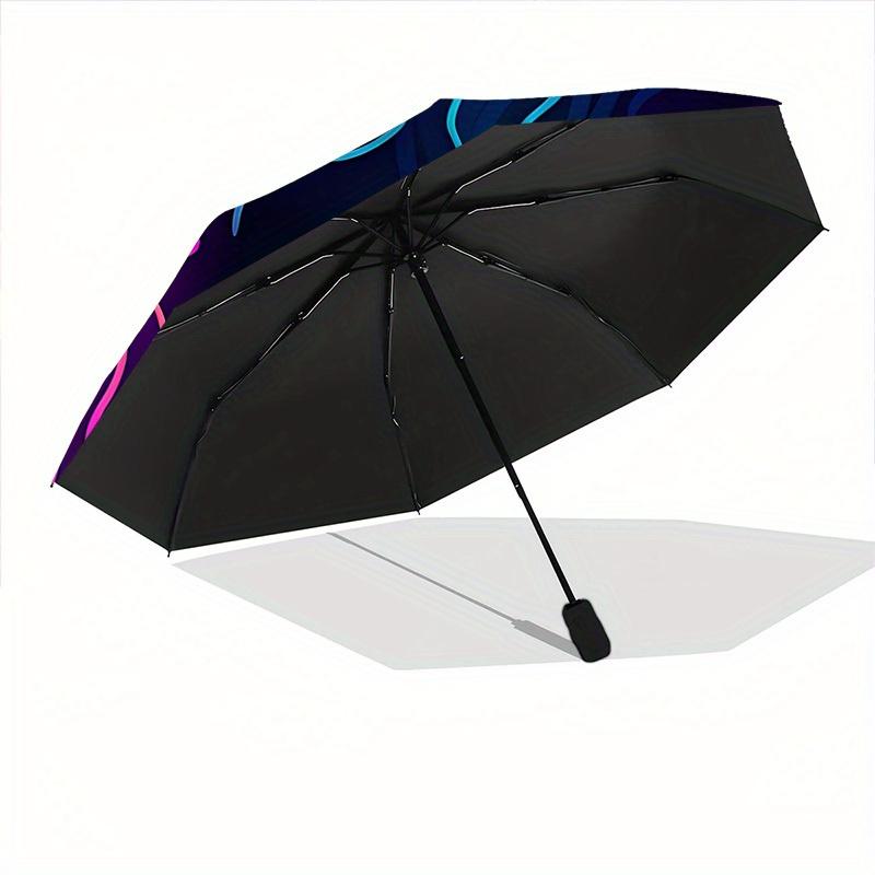 1pc Jellyfish Pattern Automatic Open, Sturdy Iron Frame, Compact Folding Design, All-Season Portable Umbrella for Women & Men yy250801083