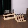 Household Wooden Pen Stand Vertical Pen Holder Creative Office Pen Holder  Kitchen Organizing Box