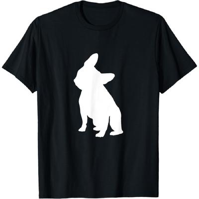 Одежда с наклоном головы французского бульдога Мужская Женская Детская Футболка