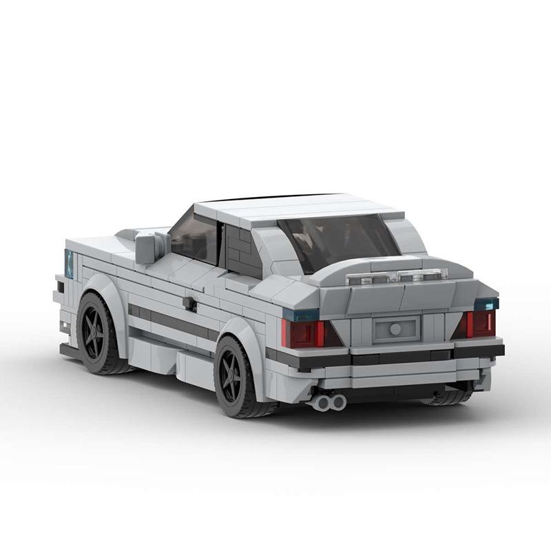 Трансграничный MOC-совместимый Lego BMW M3 E36 Конструктор - Игрушечная модель автомобиля с 8 шипами для мальчиков