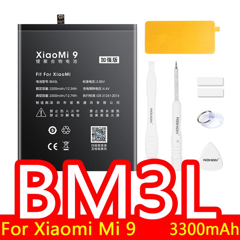 Replacement Battery NOHON For Xiaomi Mi 5 6 8 9 PRO Mix 2 3 8 9 SE CC9 Lite POCOPHONE F1 A3 5X Redmi Note 5A 6X K20 Pro