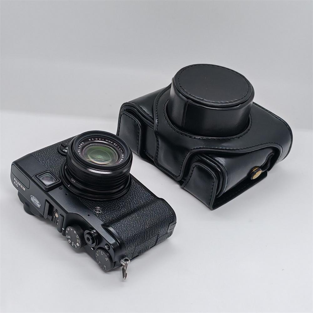 Чехол-сумка из искусственной кожи для камеры Fujifilm X10 X20 Fuji x10 x20, защищающий все тело, с ремешком