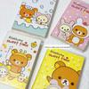 Милый, яркий и портативный блокнот Rilakkuma формата A7 в мультяшном стиле