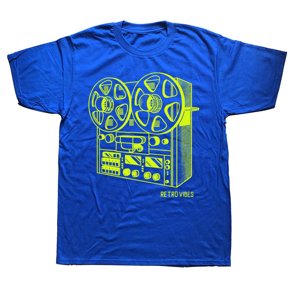 Novelty Cassette Tape Reel To Reel Analog Sound System T Shirts Streetwear Short Sleeve Birthday Gifts Summer Style Tshirt