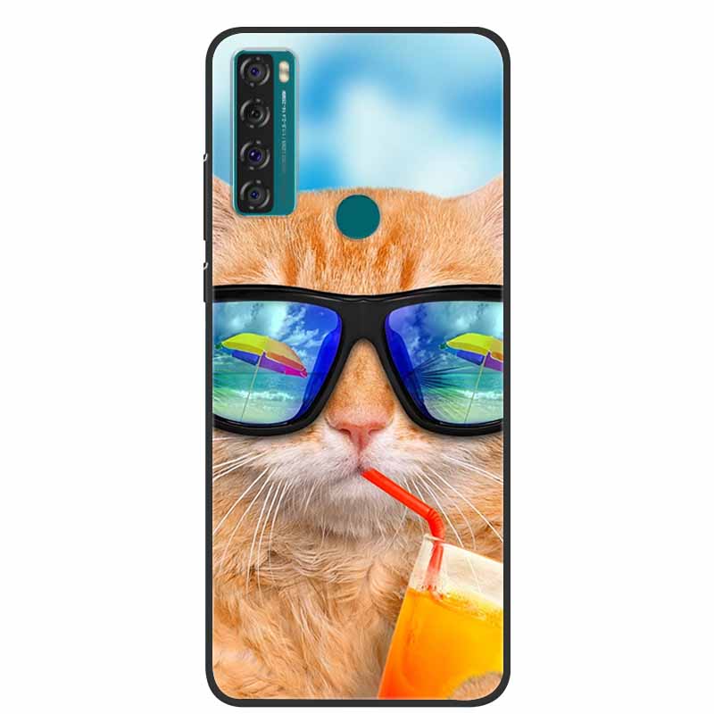 For TCL 20SE Case 20L+ 20L 20S Paint Soft TPU Silicone Phone Cover for TCL 20L Case Coque20s 20 s T775H T774H TCL 20 se 20 Plus