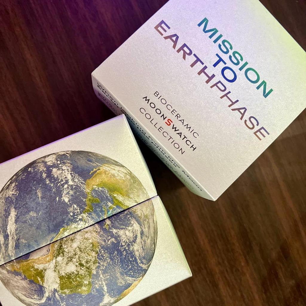 Б/у Новый OMEGASwatch Earthphase MoonSwatch полный комплект
