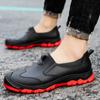 Мужские черные сапоги для рыбалки, непромокаемые ботинки, нескользящие водонепроницаемые сапоги для работы на кухне, сапоги для мойки автомобиля