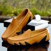Plus Size Split Leather Shoes Men Loafers Comfortable Casual Shoes Men Flats Moccasins Men Footwear