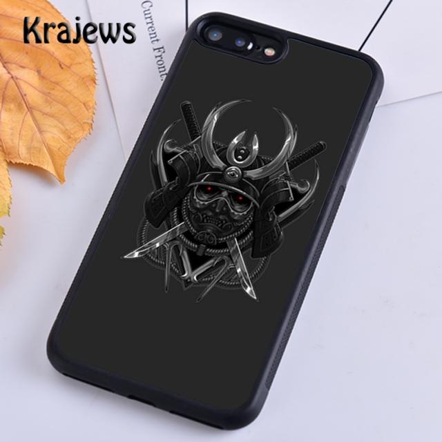 Krajews Японская маска Ханья Чехол для телефона Cover For iPhone 17 Air 16 15 14 plus 11 12 13 pro max Plus coque Shell Fundas