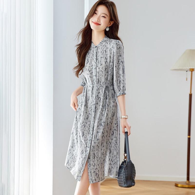 Srcr 16 Momme Double Crepe Silk Dress