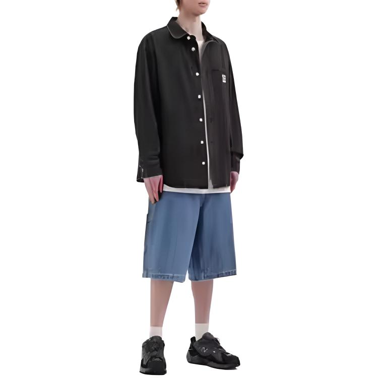Carhartt WIP Классическая рубашка с потертым логотипом-сердцем, оверсайз, рабочая, с длинным рукавом, мужская, CHXSTA261008Q