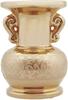 Керамические аксессуары для буддийского алтаря Ceramic Arte, Дизайн «Золотая арабеска», Ваза для цветов «Будда из нефрита», 4,0 дюйма, Отделка из настоящего золота, Сделано в Японии, Диаметр