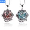 Original Hollow Out Owl Pendant Three Dimensional Detachable Stone Necklace