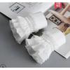 DIY Detachable Cuffs Cuff Extension Embroidery Lace Daisy Fake Sleeves Elastic Wild Wrist Pleated Organ Lolita Fake Sleeves