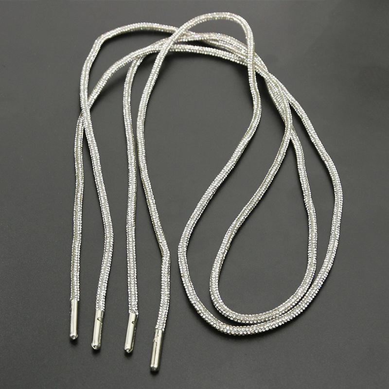 1Pair  Shoelaces Luxury Rainbow Diamond Shoe Laces 70/80/100/120/140Cm