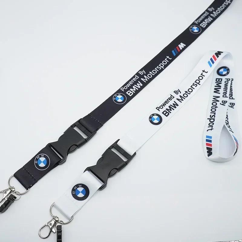 BAGE7 Car Sticker Hot 2025 M BMW Lanyard Nylon Car Emblem Style Keychain Work Card ID Cell Phone Keyring for m Performance e90 e60 e46
