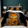 Kids Ga-rfie-ld Classic Bedding Set Lightweight Duvet Cover Set Ultra Soft Quilt Cover All-Season 3-Pcs Queen Size Room Decor