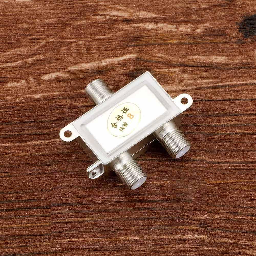MHz Video Equipment 2 Way Coaxial Cable Splitter Signal Split Satellite TV Receivers TV Antenna