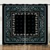 Curtain Ethnic Pattern Simple 3D Digital Printing Blackout Curtain Punching