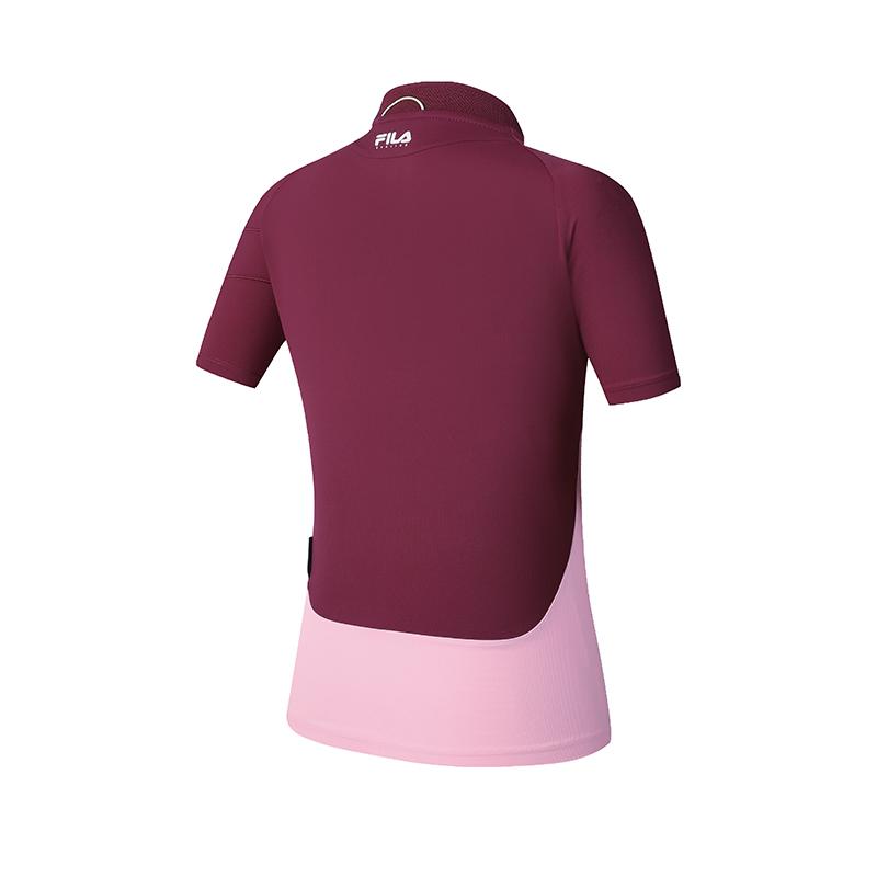 Новая женская футболка FILA CYCLING с рукавами реглан, благородный фиолетовый цвет A11W518103F-PU