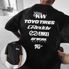 Футболка JDM Japanese Modified Car 2026 Новая с коротким рукавом Чистый хлопок Stance Автомобильная культура Повседневная Унисекс Мужская Женская Уличная одежда Топы