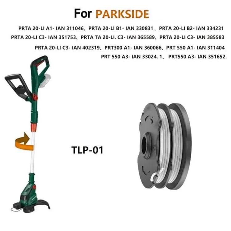 2 шт. для газонокосилки Parkside, сменные катушки для триммера для травы, TLP-01
