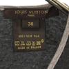 Louis Vuitton Французский шелк Короткий рукав Крой 36 Серый Женский Б/у