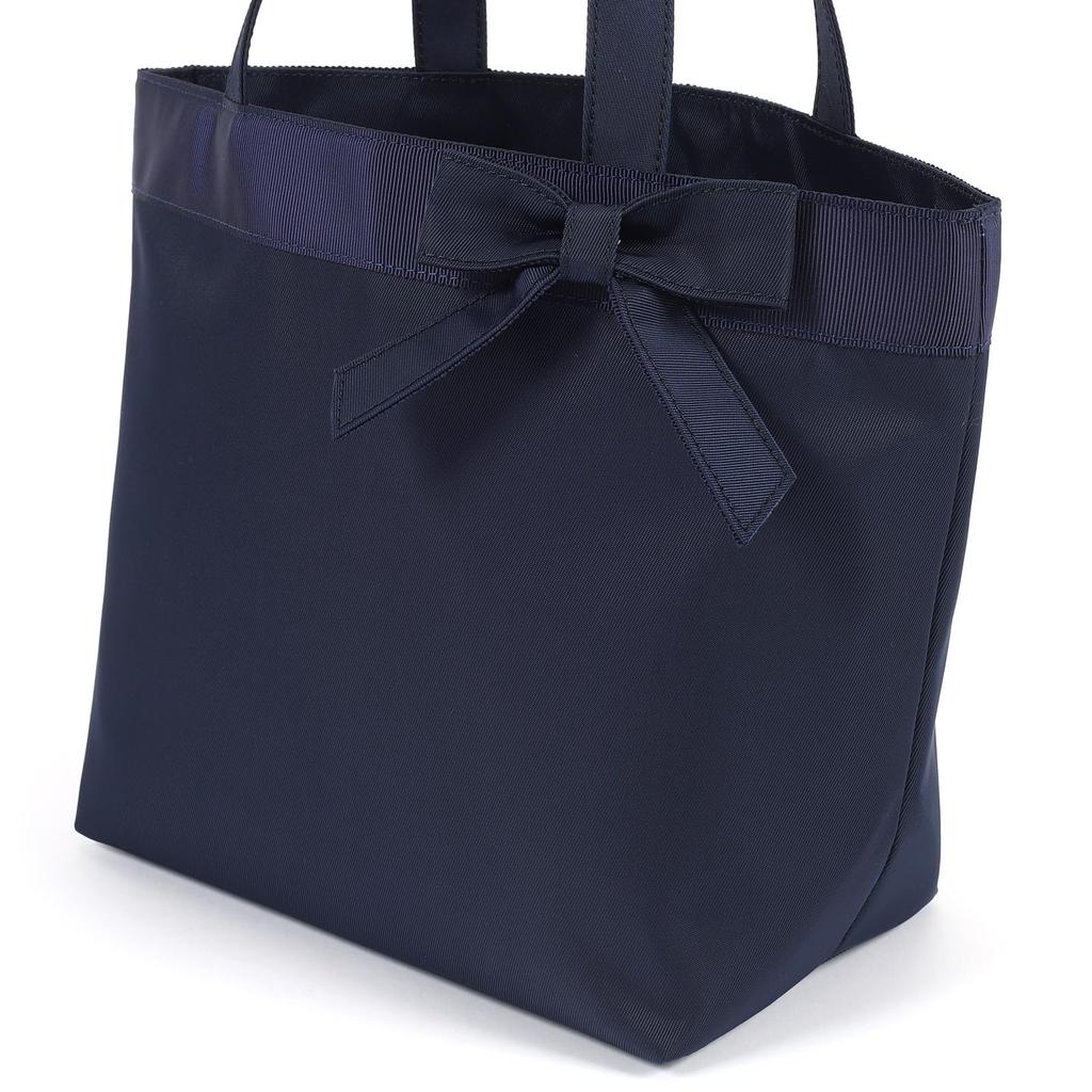 Kitamura Ribbon Motif Handbag R-0802 Dark Blue [Navy] 10101
