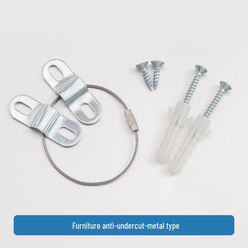 Детская мебель, антиопрокидывающее устройство для крепления телевизора - пряжка из нержавеющей стали и ремень