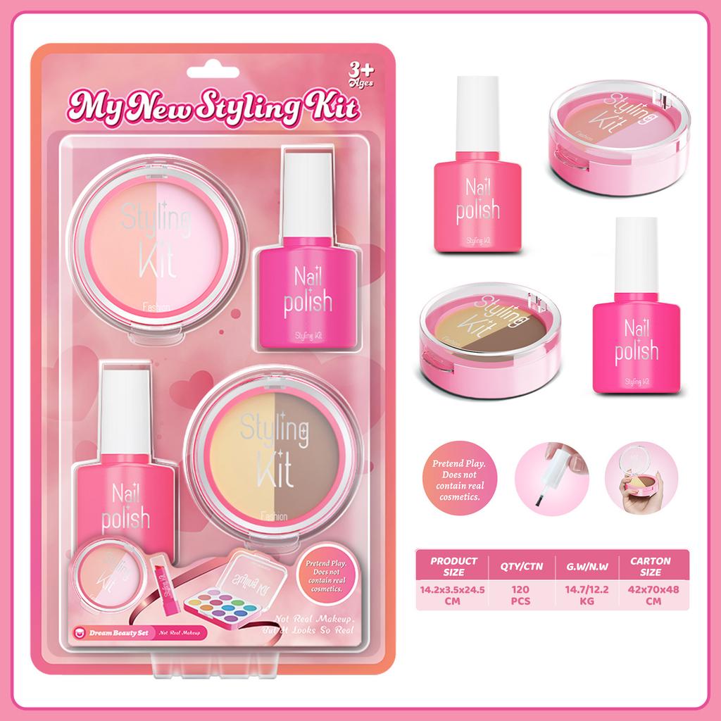 Girls Simulation Dressing Non-Smearing Makeup Children Cosplay Play House Toys Cosmetics Set