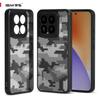(В комплекте ремешок на запястье)Ibmrs чехол для Xiaomi 15 Pro, Полупрозрачная матовая задняя панель, Тонкий, Ударопрочный, Защитный чехол - Черный камуфляж
