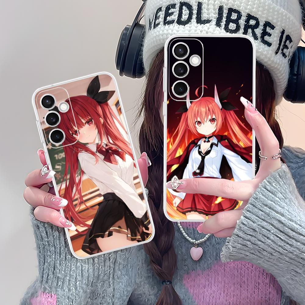 Date a Live Котори Ицука Прозрачный чехол для мобильного телефона для Samsung Galaxy S25 S24 S23 S22 S21Plus FE Ultra Цветной чехол