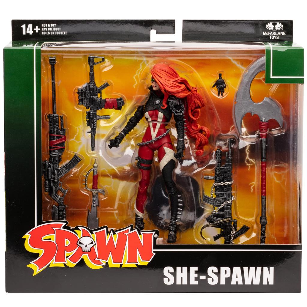 McFARLANE TOYS Spawn 7-дюймовая фигурка класса люкс McFARLANE TOYS 2021 SPAWN 7-дюймовая фигурка класса люкс McFarlane Spawn Universe SHE-SPAWN / SHE-SPAWN