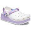 Crocs Классические клоги EVA с круглым носком, перфорированная обувь, унисекс, клоги, бело-фиолетовые 207772-577