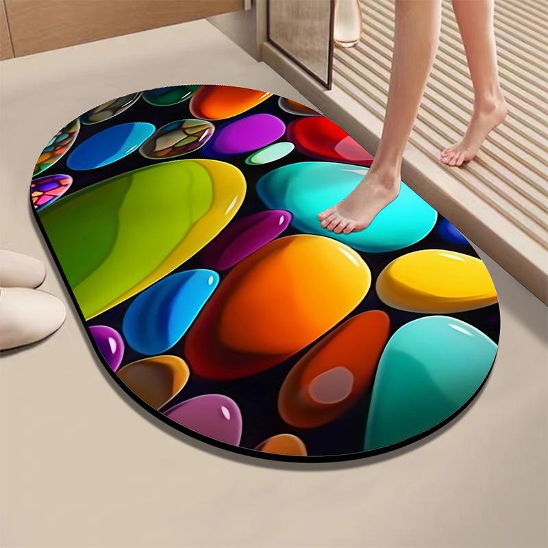 Быстросохнущий Впитывающий Нескользящий Коврик для Ванной