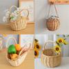 Eco Friendly Natural Wicker Basket Lightweight And Breathable Perfect For Picnic Outings And Home Storage Of Produce