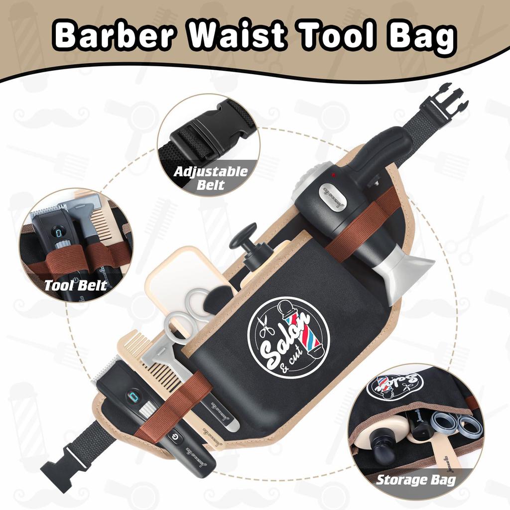 Cross-Border Barber Set: Educational Hairdressing & Stylist Simulation Toy for Kids